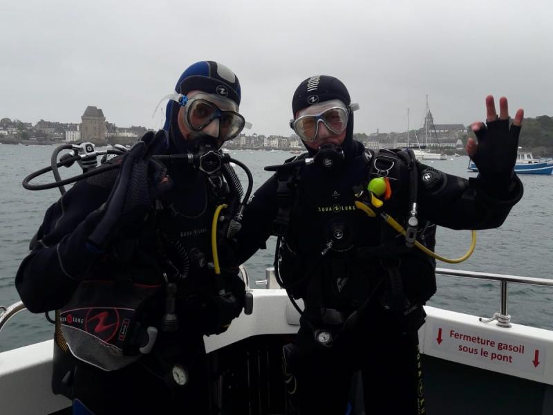 Cadre vêtements de plongée sous-marine